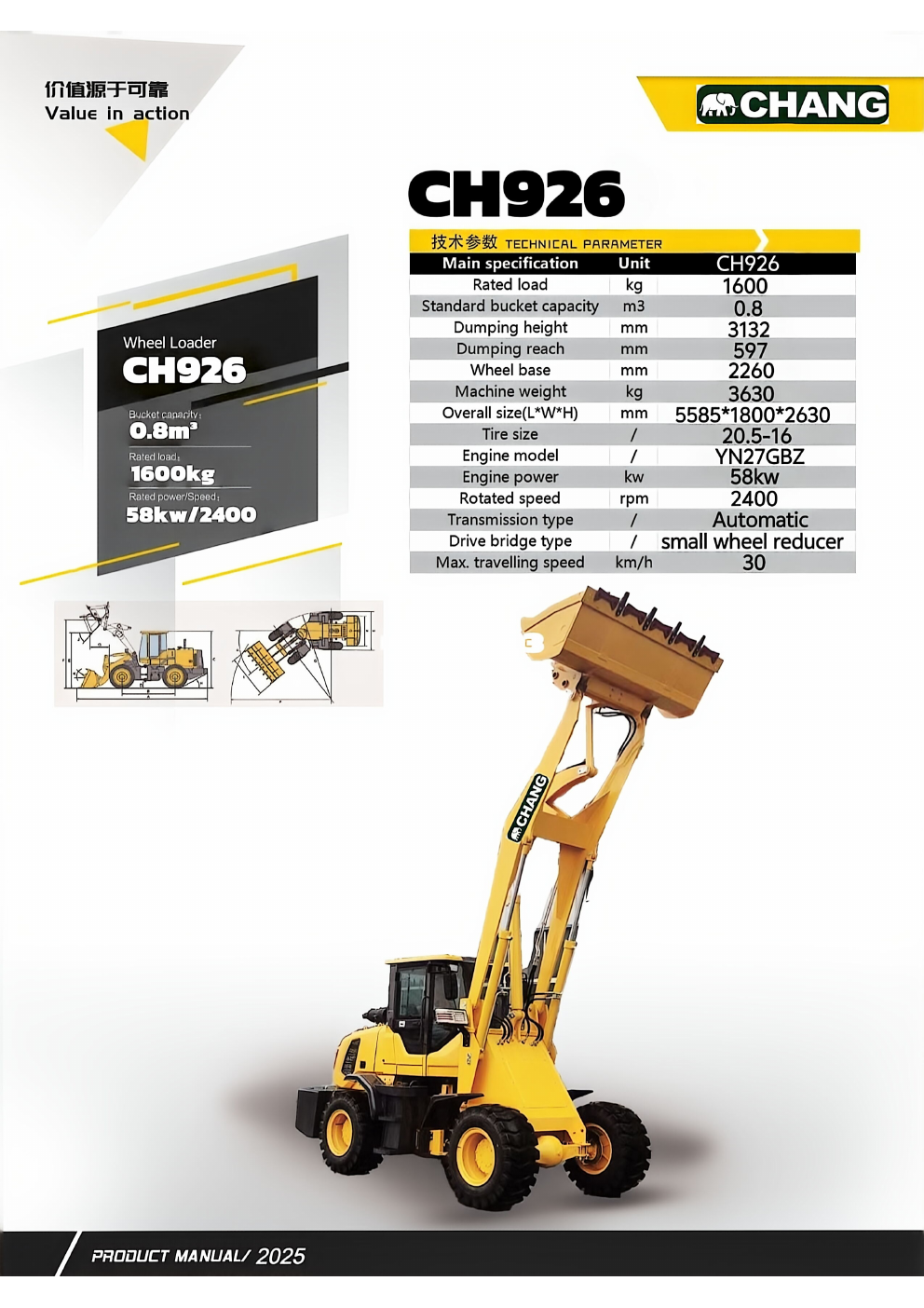 Xe xúc lật CH926